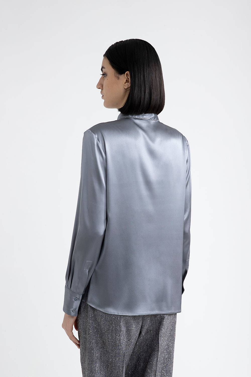Peserico Camicia in raso di seta lucido Hotsell