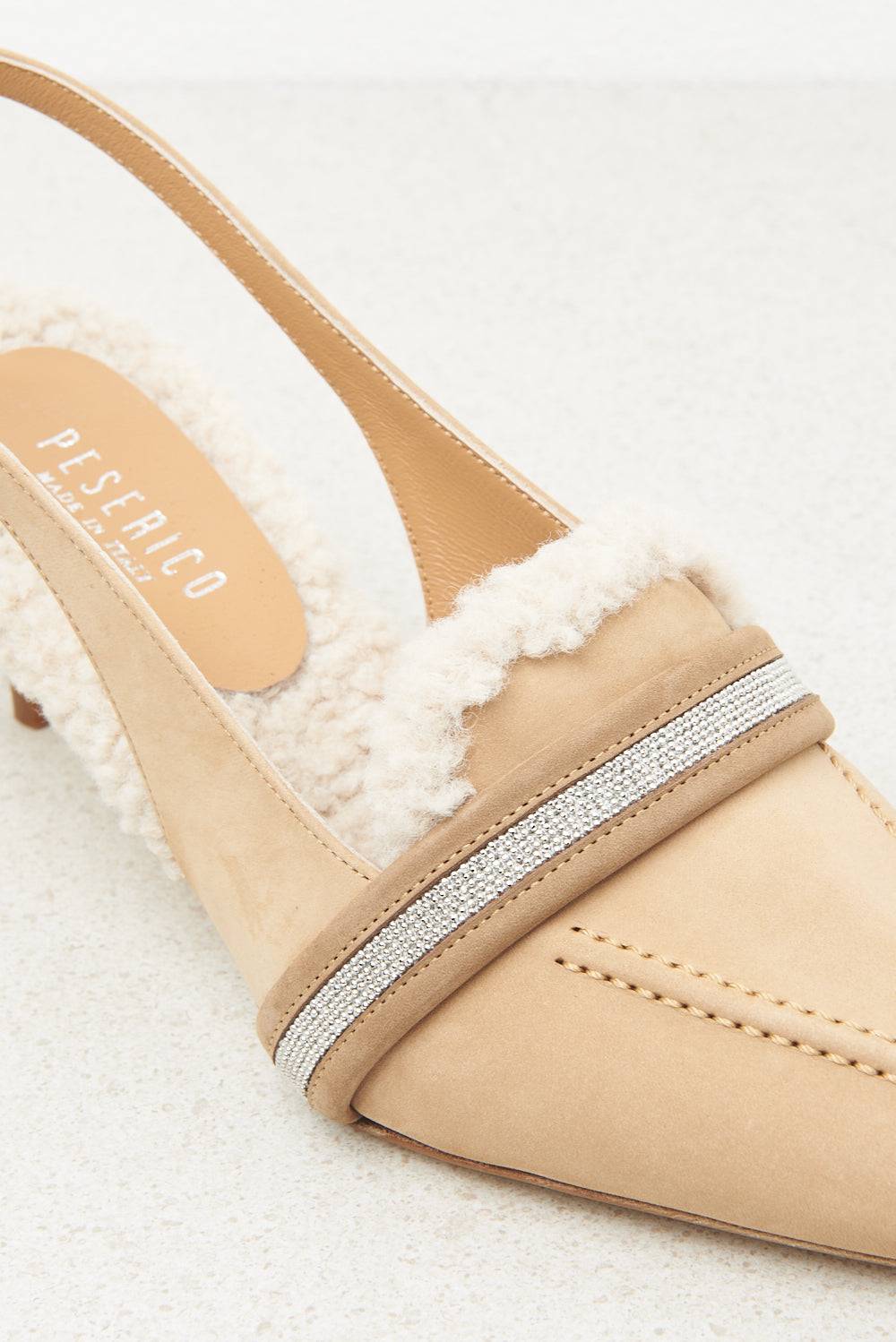 Peserico Décolleté slingback flat Consegna Veloce