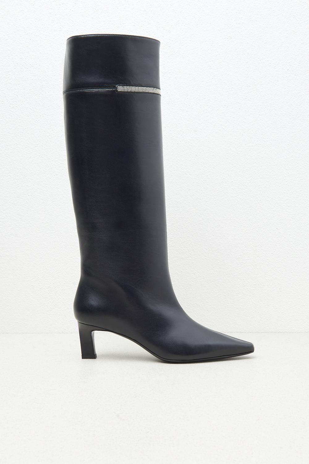 Peserico Stivale con tacco in vera pelle Shopping Online