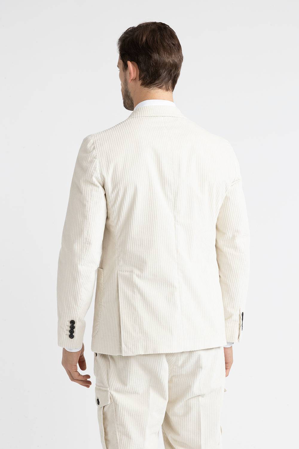 Peserico Blazer monopetto in velluto a costa francese Offerte