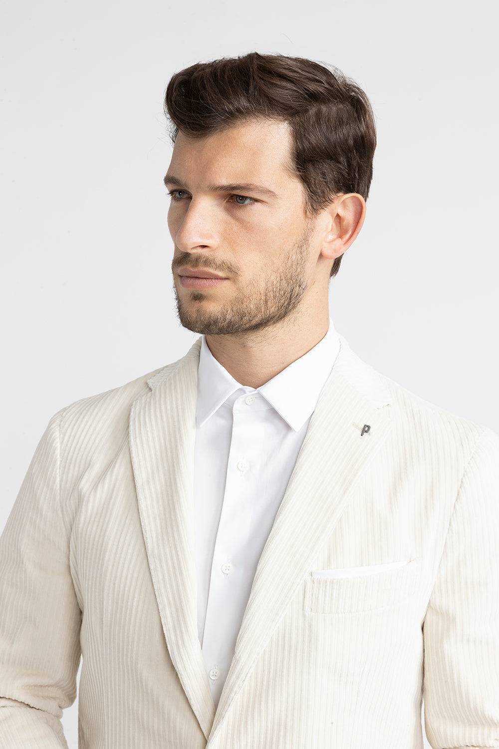 Peserico Blazer monopetto in velluto a costa francese Offerte