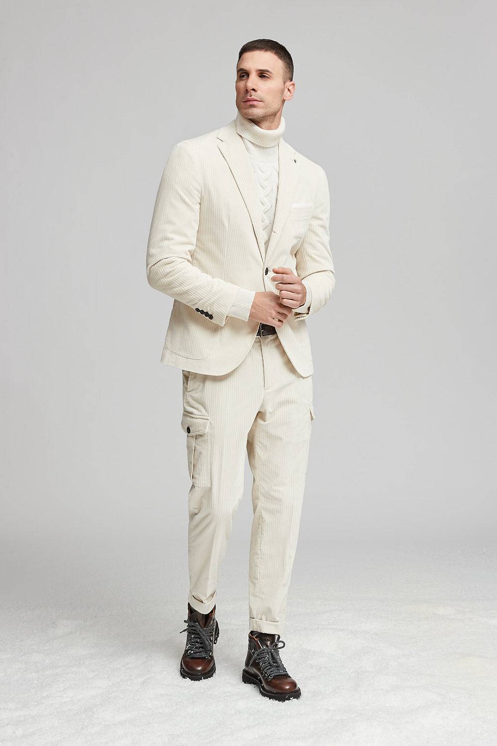 Peserico Blazer monopetto in velluto a costa francese Offerte