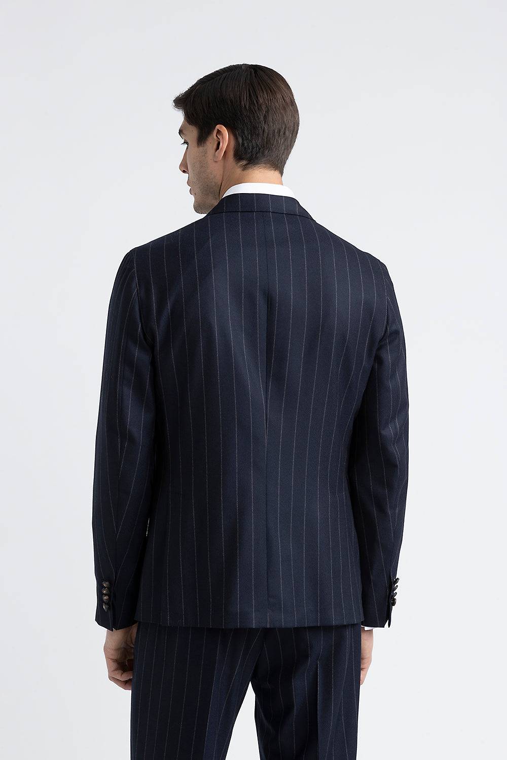 Peserico Blazer doppiopetto in lana gessata Hotsell