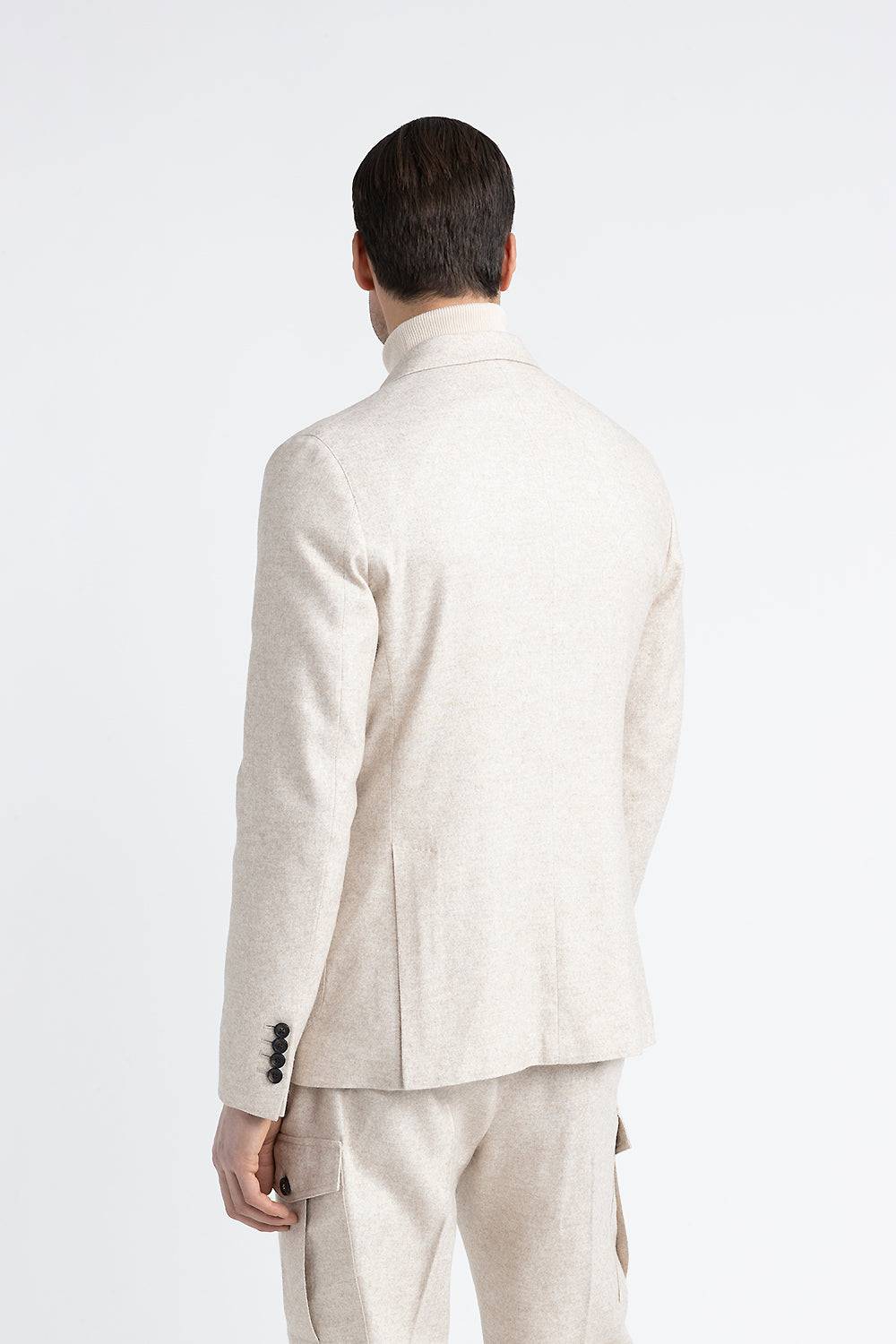 Peserico Blazer monopetto in tweed di lana, seta e cashmere Saldi Di Fabbrica