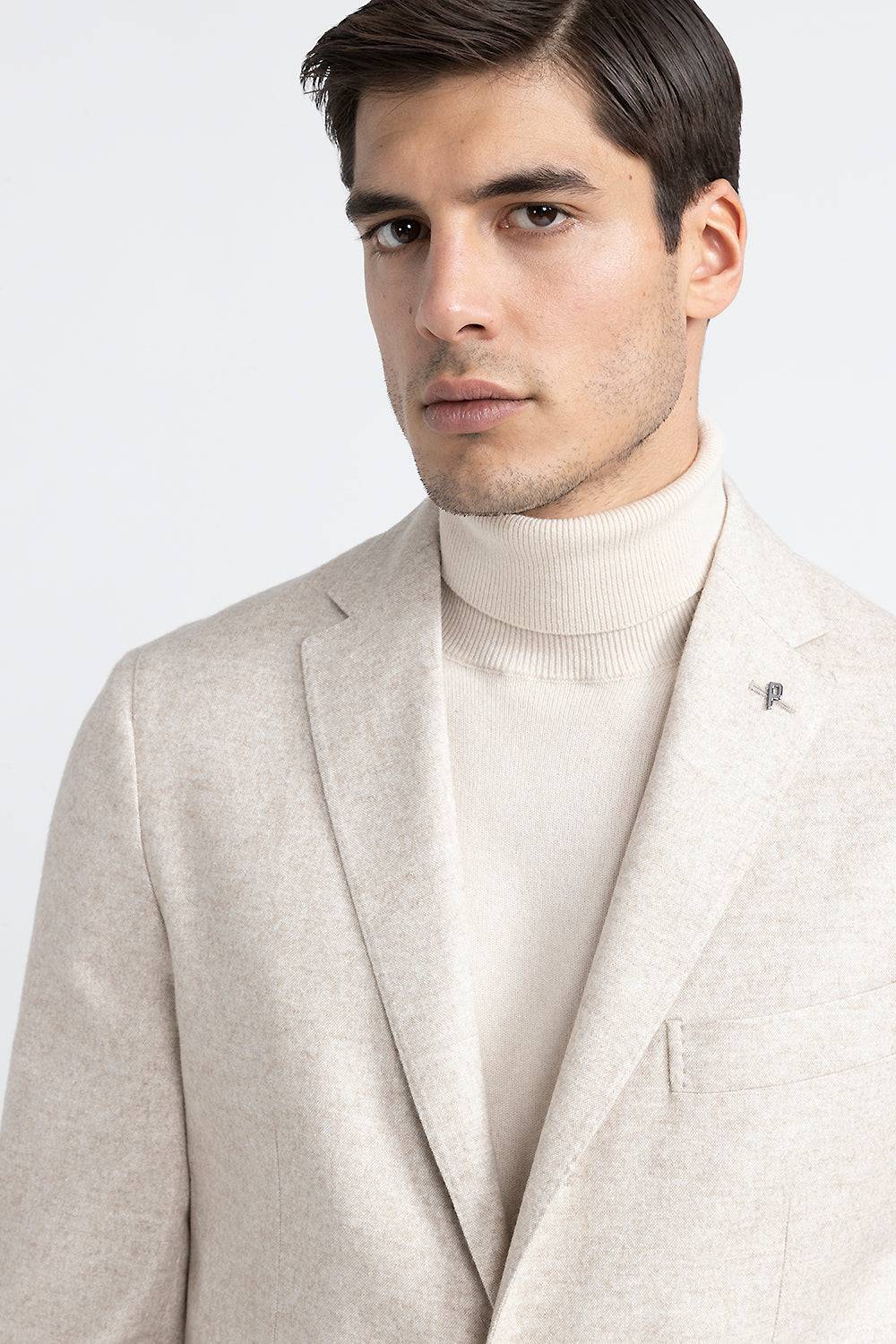 Peserico Blazer monopetto in tweed di lana, seta e cashmere Saldi Di Fabbrica