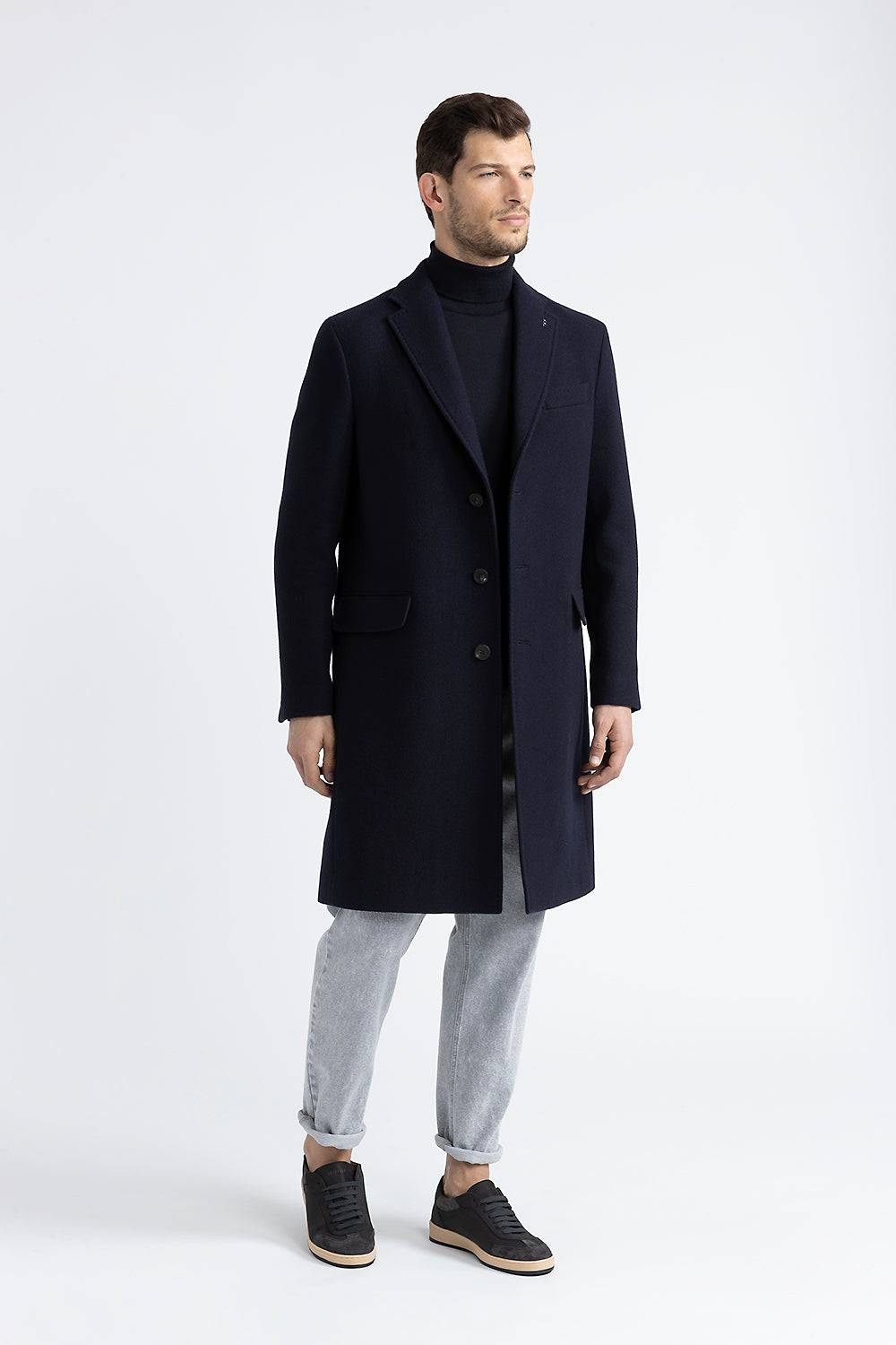 Peserico Cappotto monopetto in pura lana Negozio