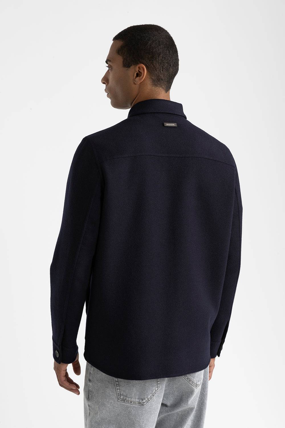 Peserico Giubbino camicia in pura lana Moda