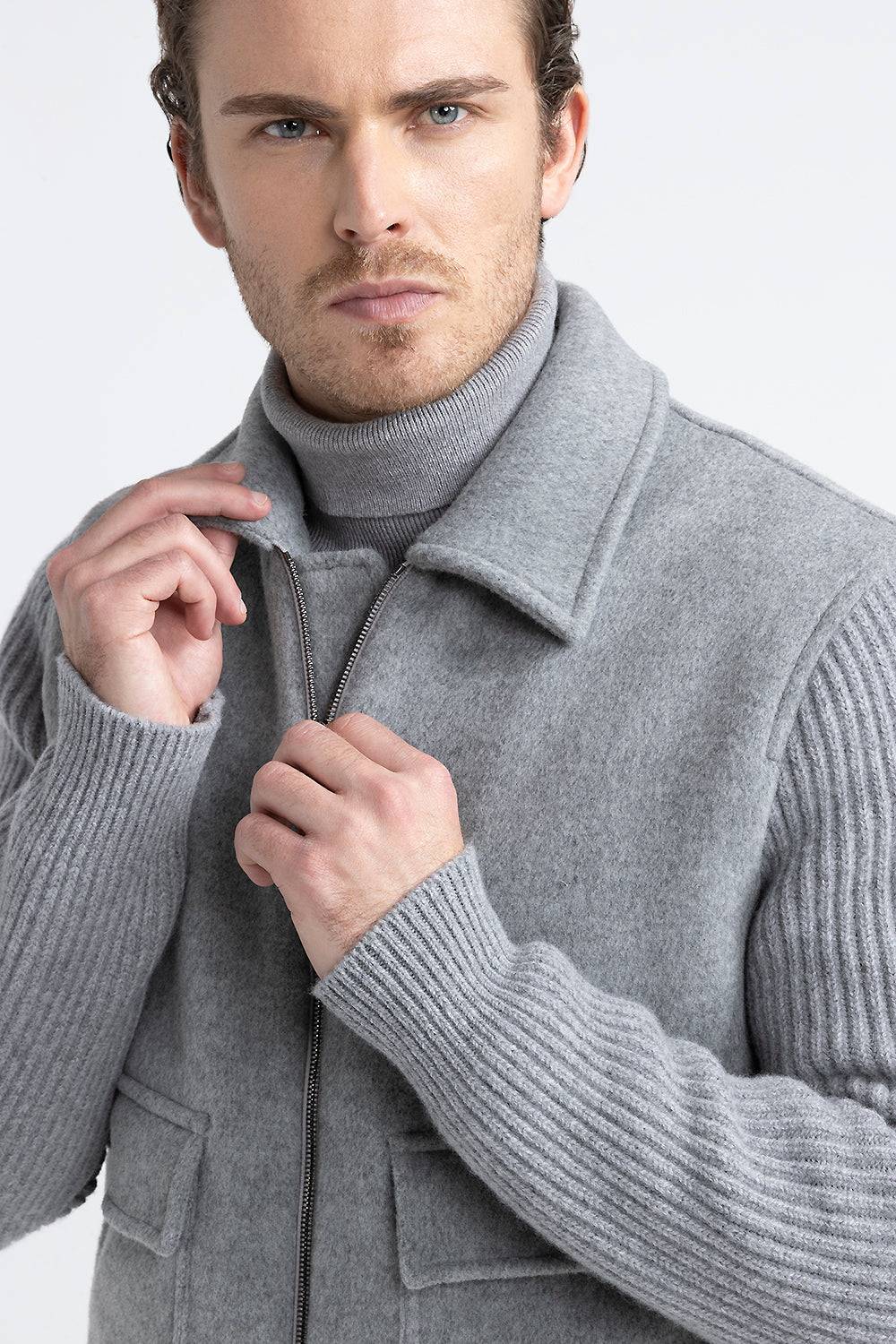 Peserico Giubbino in panno double di lana cashmere Italy