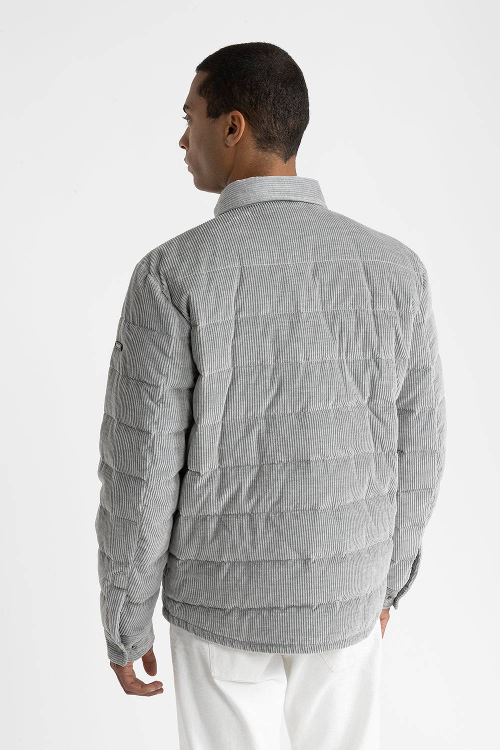 Peserico Camicia in piuma d'oca e velluto a coste In Linea