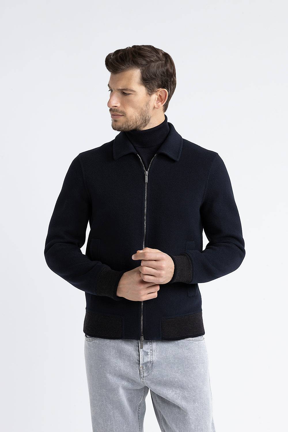 Peserico Giubbino in panno double di lana cashmere