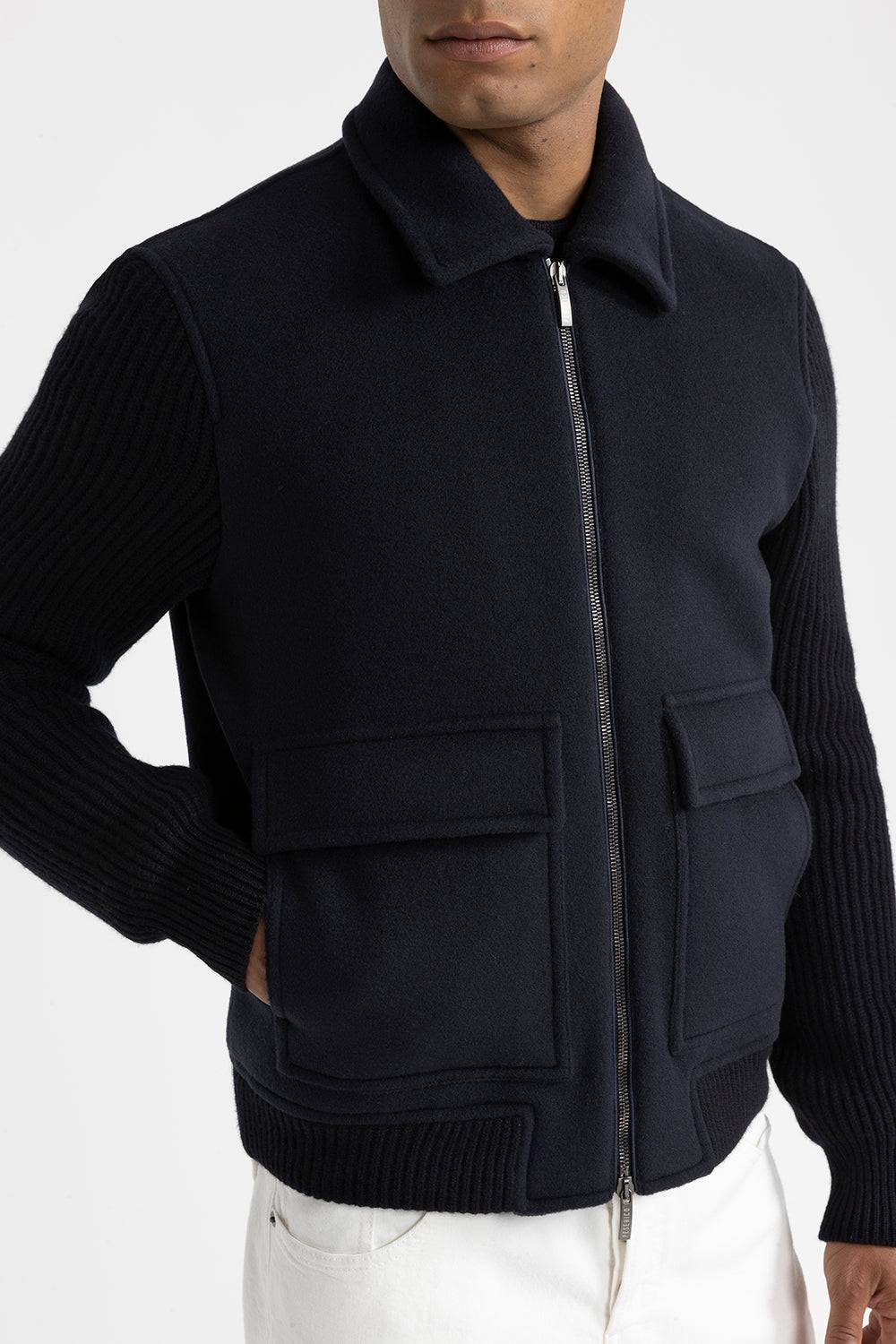 Peserico Giubbino in panno double di lana cashmere Spedizione Gratuita