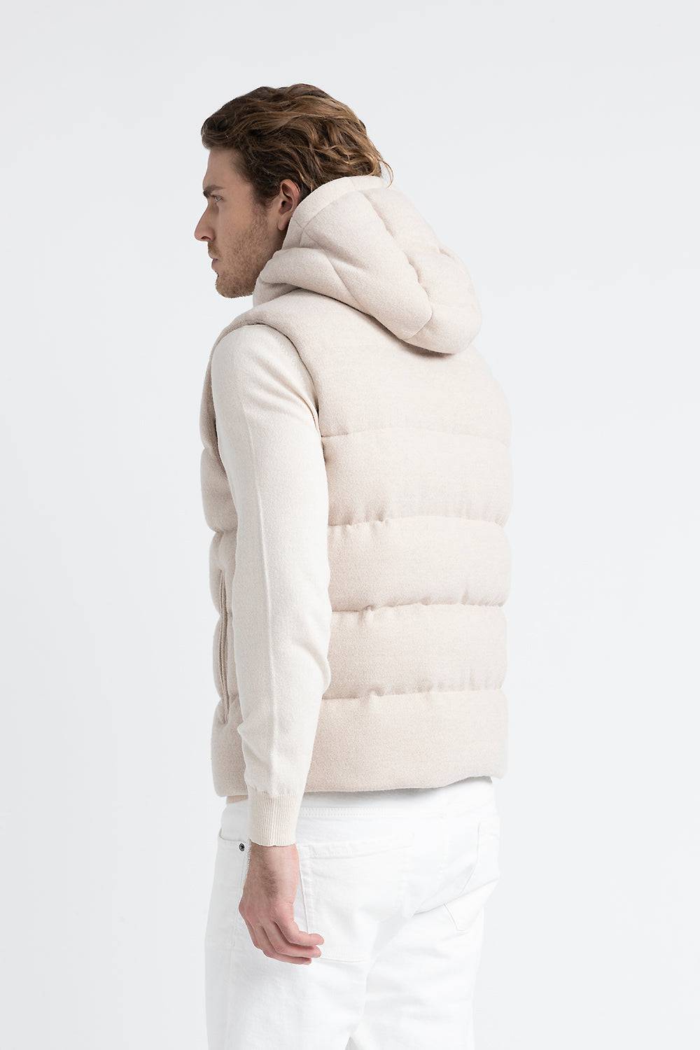 Peserico Gilet in piuma d'oca in lana e cashmere Soddisfazione Garantita