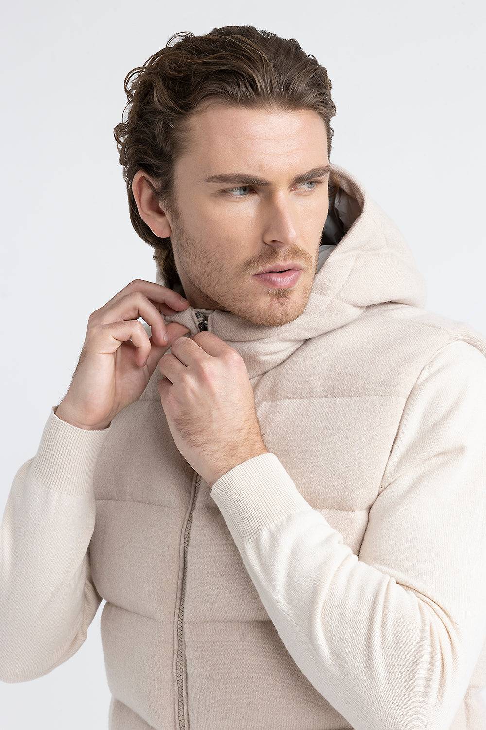 Peserico Gilet in piuma d'oca in lana e cashmere Soddisfazione Garantita