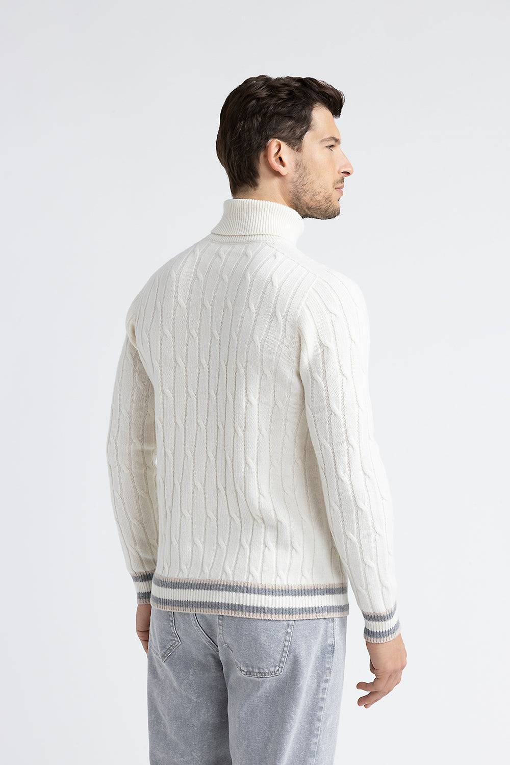 Peserico Maglia collo alto in lana merinos e cashmere Fino Al -60%