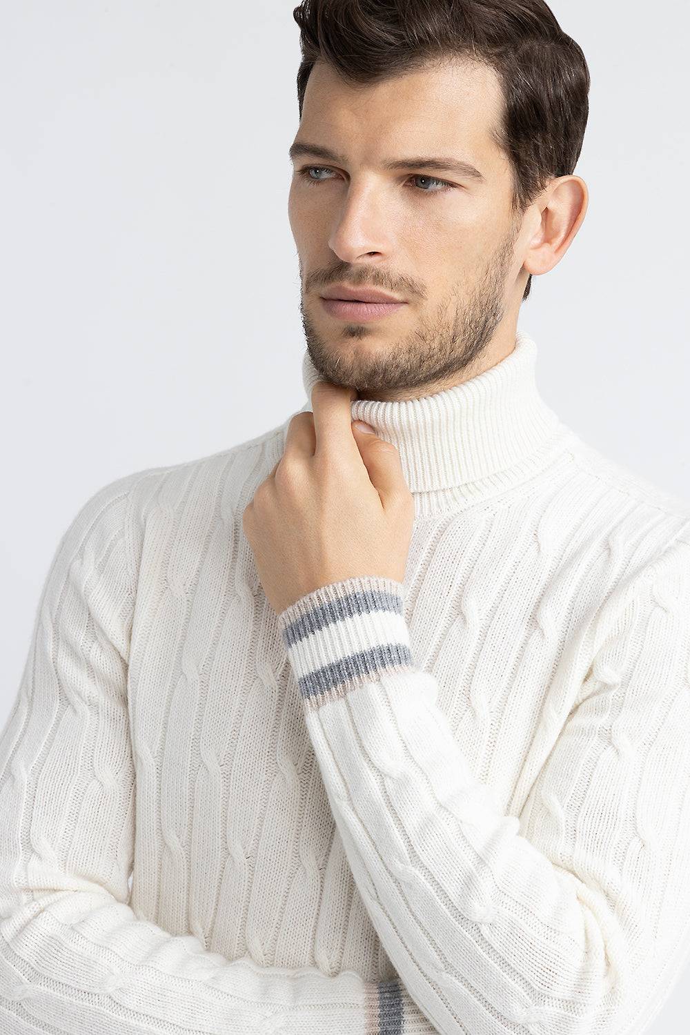 Peserico Maglia collo alto in lana merinos e cashmere Fino Al -60%