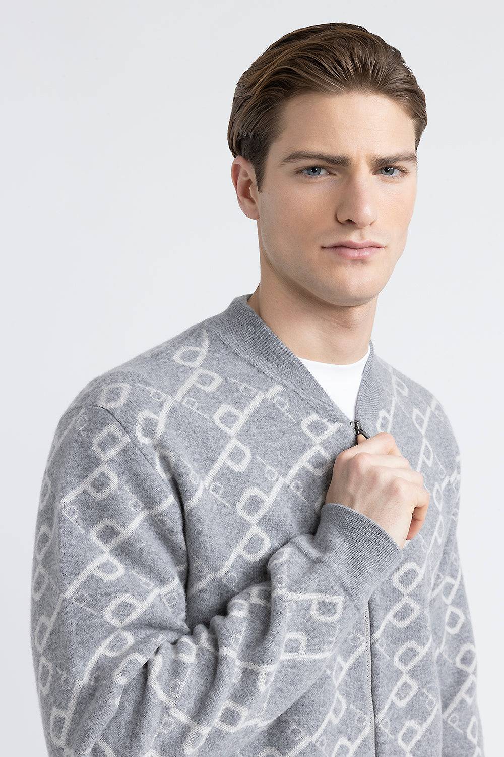Peserico Felpa bomber in lana merinos extrafine e cashmere Saldi
