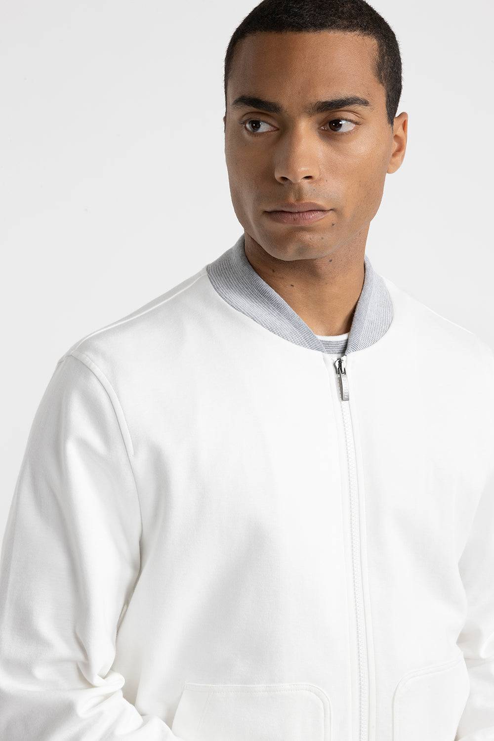 Peserico Felpa bomber in misto cotone Vendite Flash