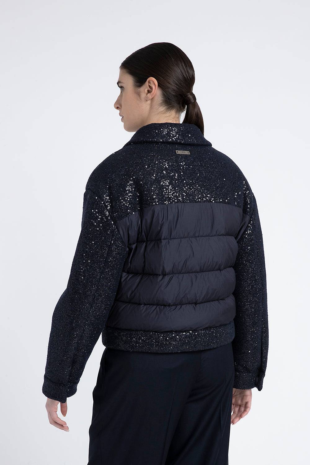 Peserico Piumino in panno lurex con paillettes Promozione