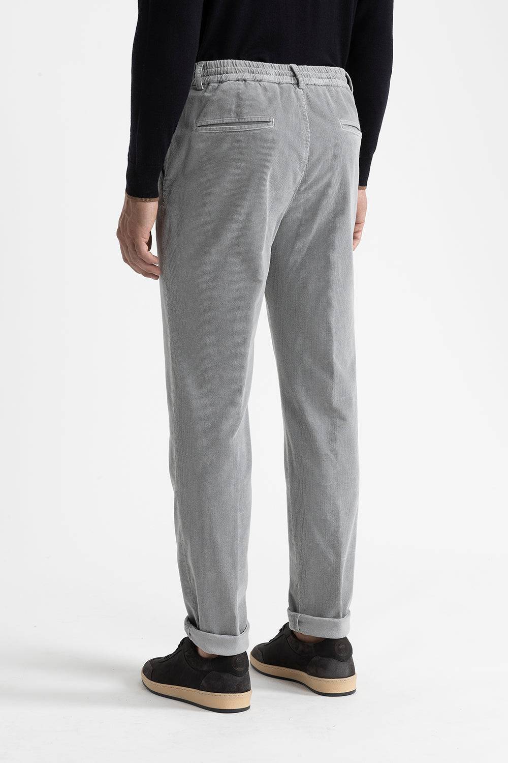 Peserico Pantalone jogger in velluto di cotone Offerta