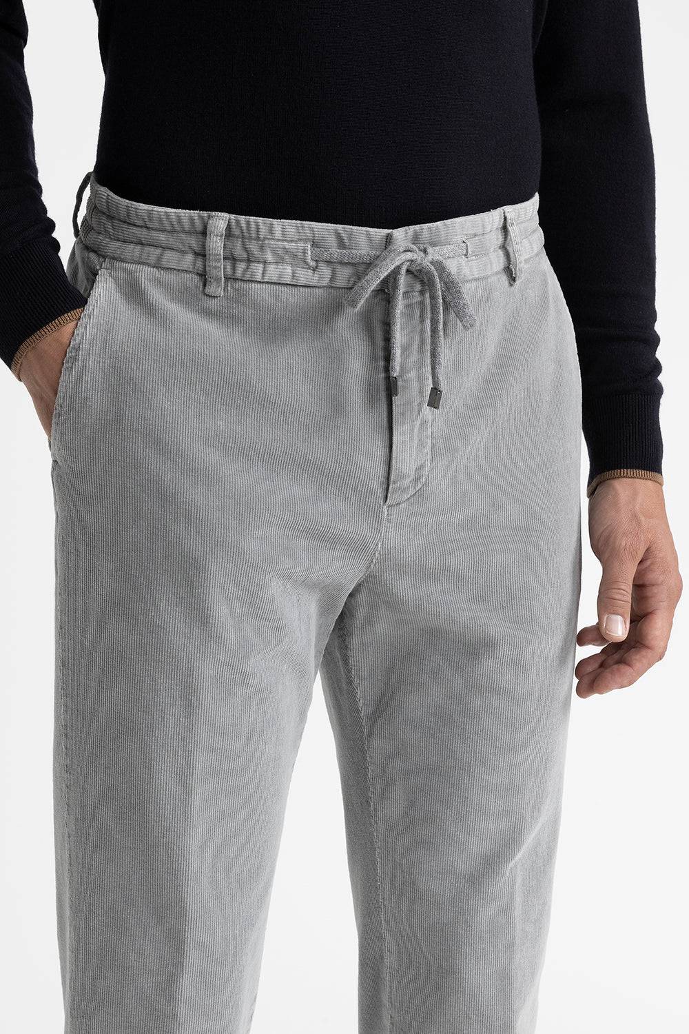 Peserico Pantalone jogger in velluto di cotone Offerta