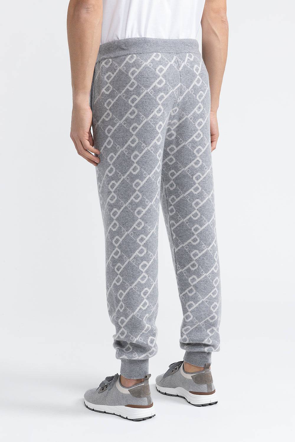 Peserico Pantalone logato in maglia di lana Economico