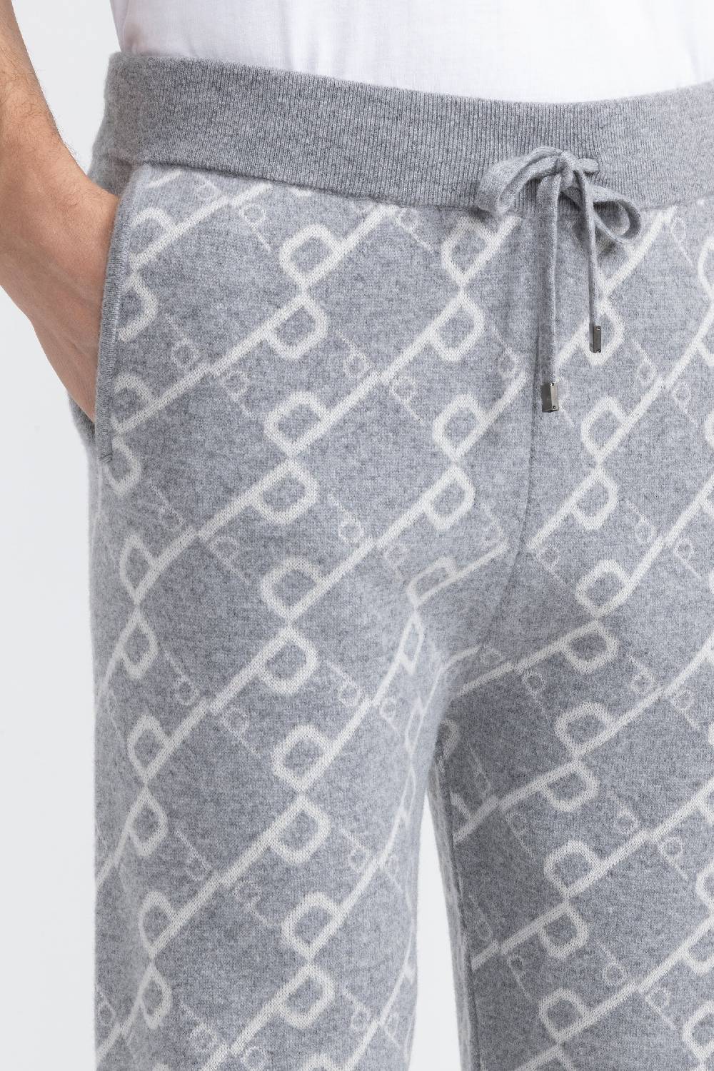 Peserico Pantalone logato in maglia di lana Economico