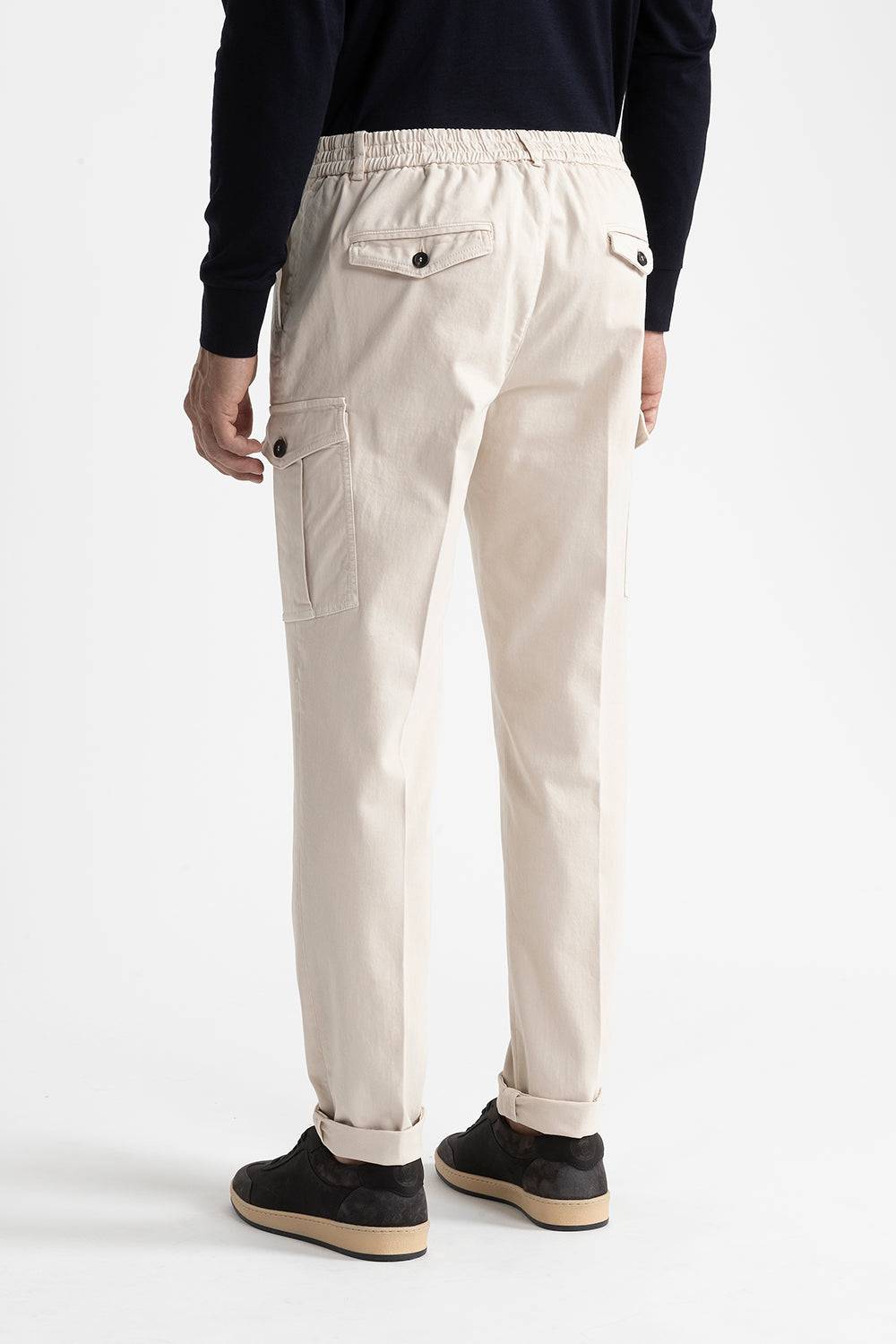 Peserico Pantalone chino tasconato in cotone Vendita Calda