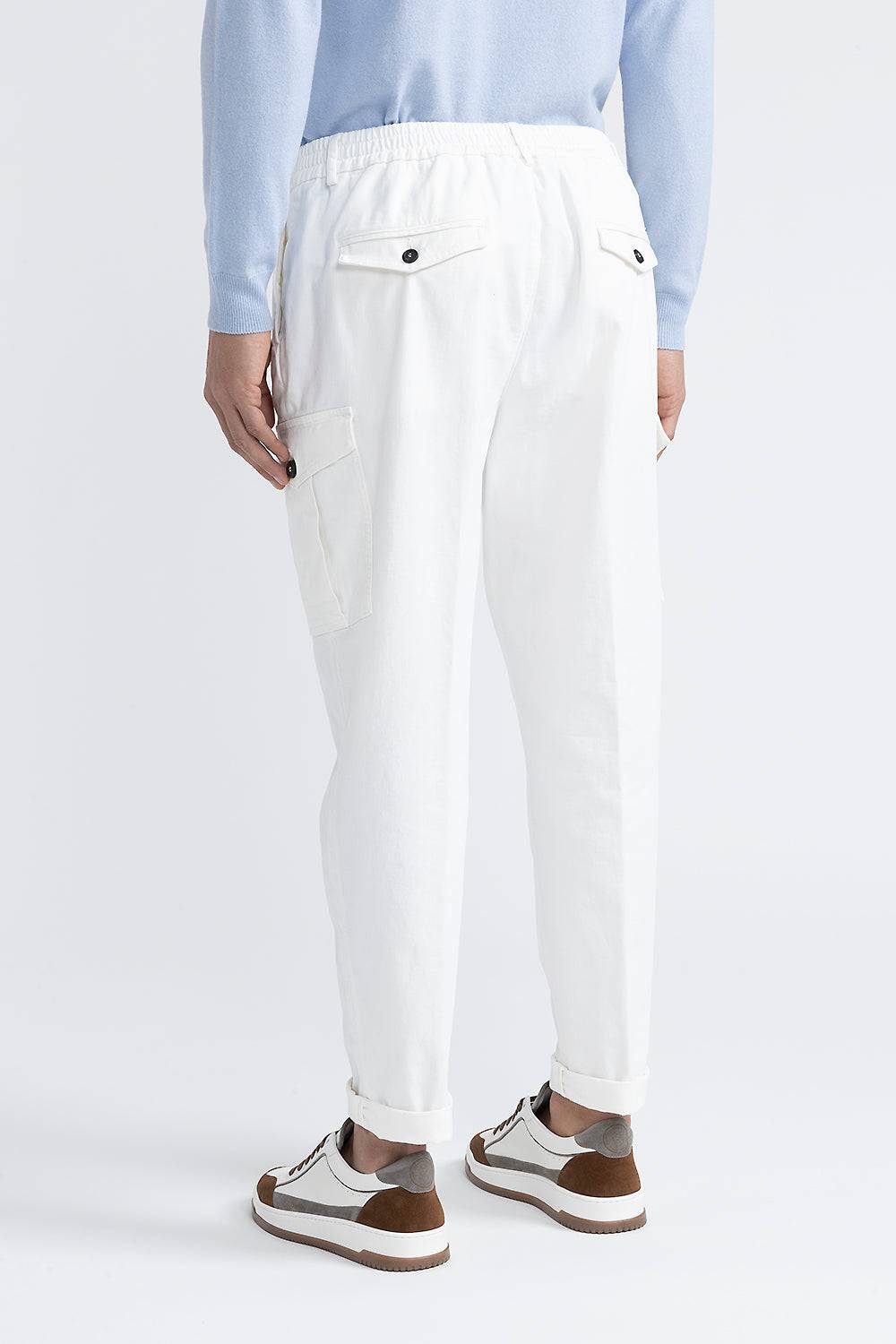 Peserico Pantalone chino tasconato in cotone Vendita Economica