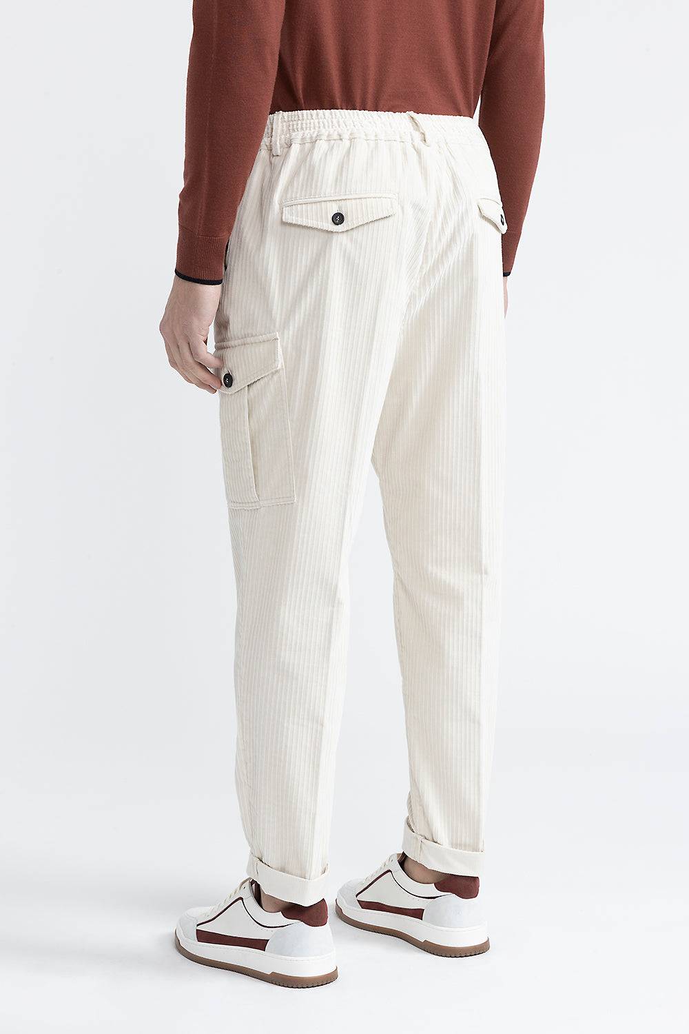 Peserico Pantalone chino in velluto a costa francese Saldi Di Fabbrica