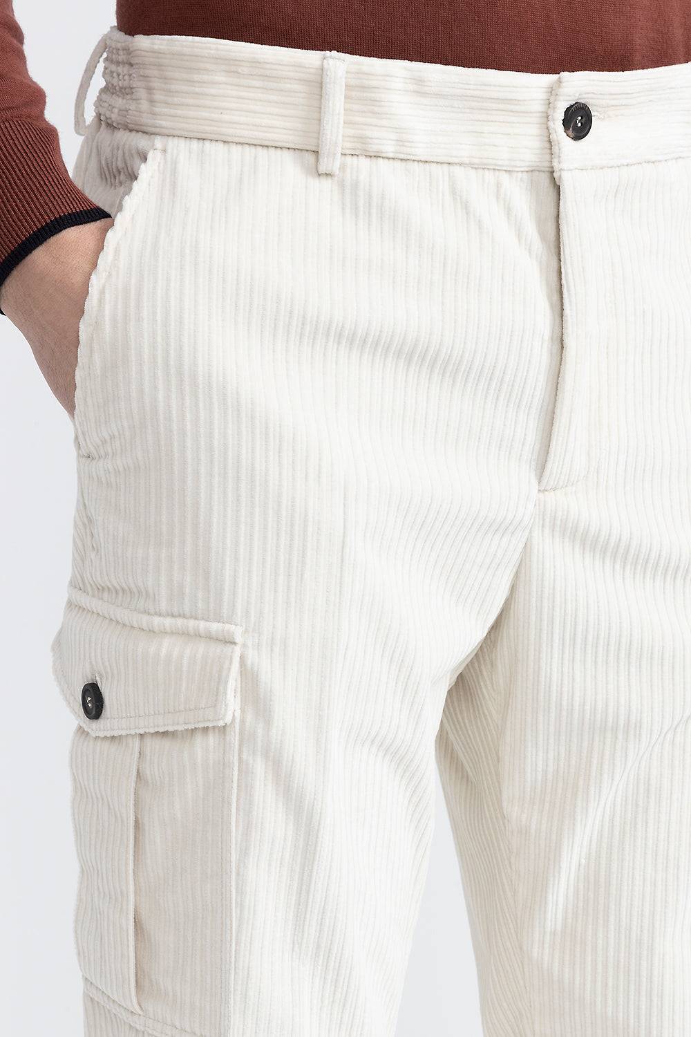 Peserico Pantalone chino in velluto a costa francese Saldi Di Fabbrica