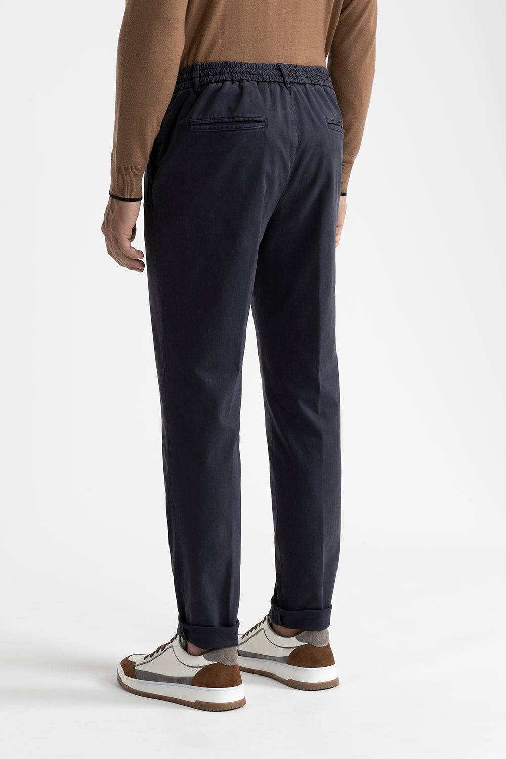 Peserico Pantalone jogger in cotone, seta e tencel Vendite Flash