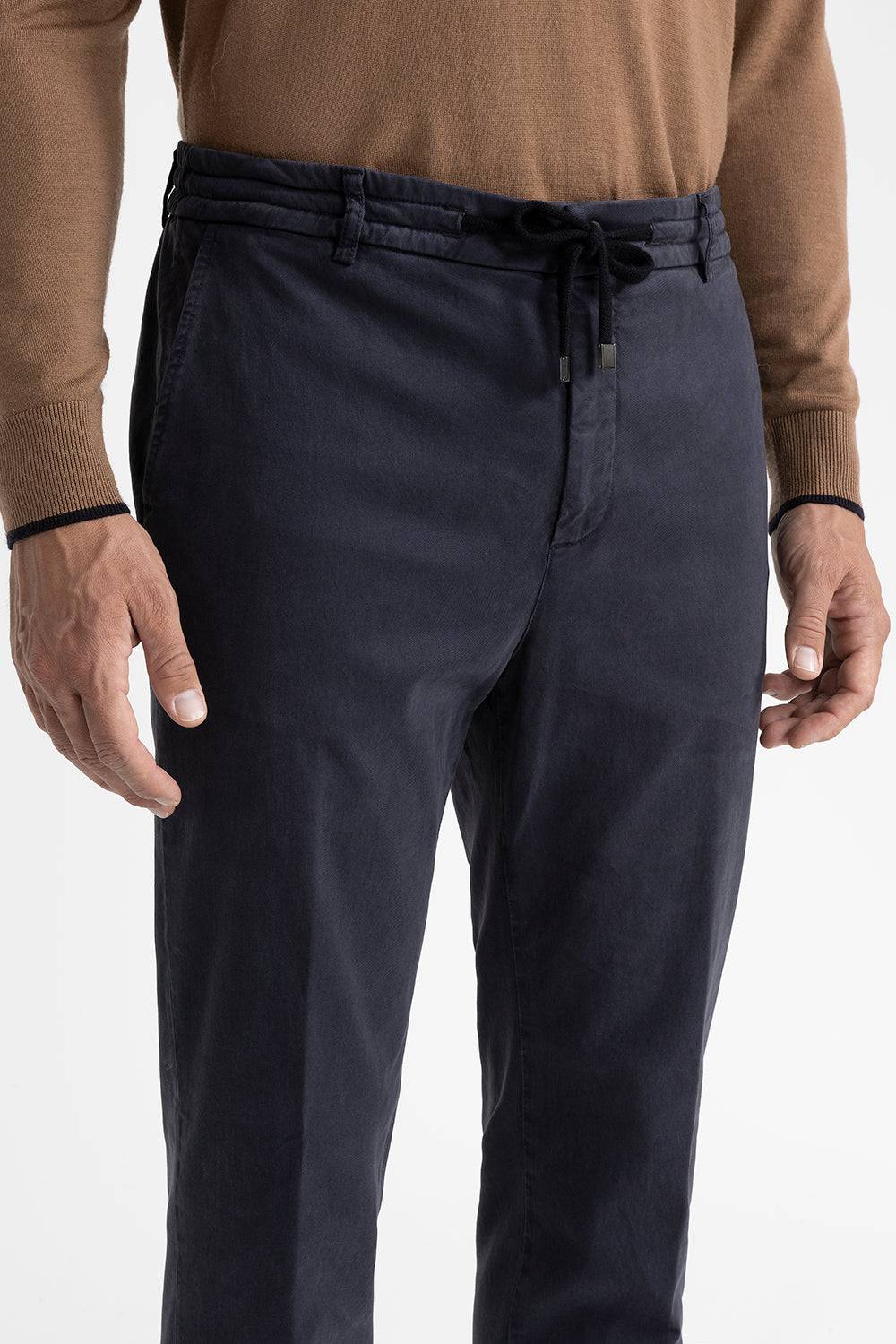 Peserico Pantalone jogger in cotone, seta e tencel Vendite Flash