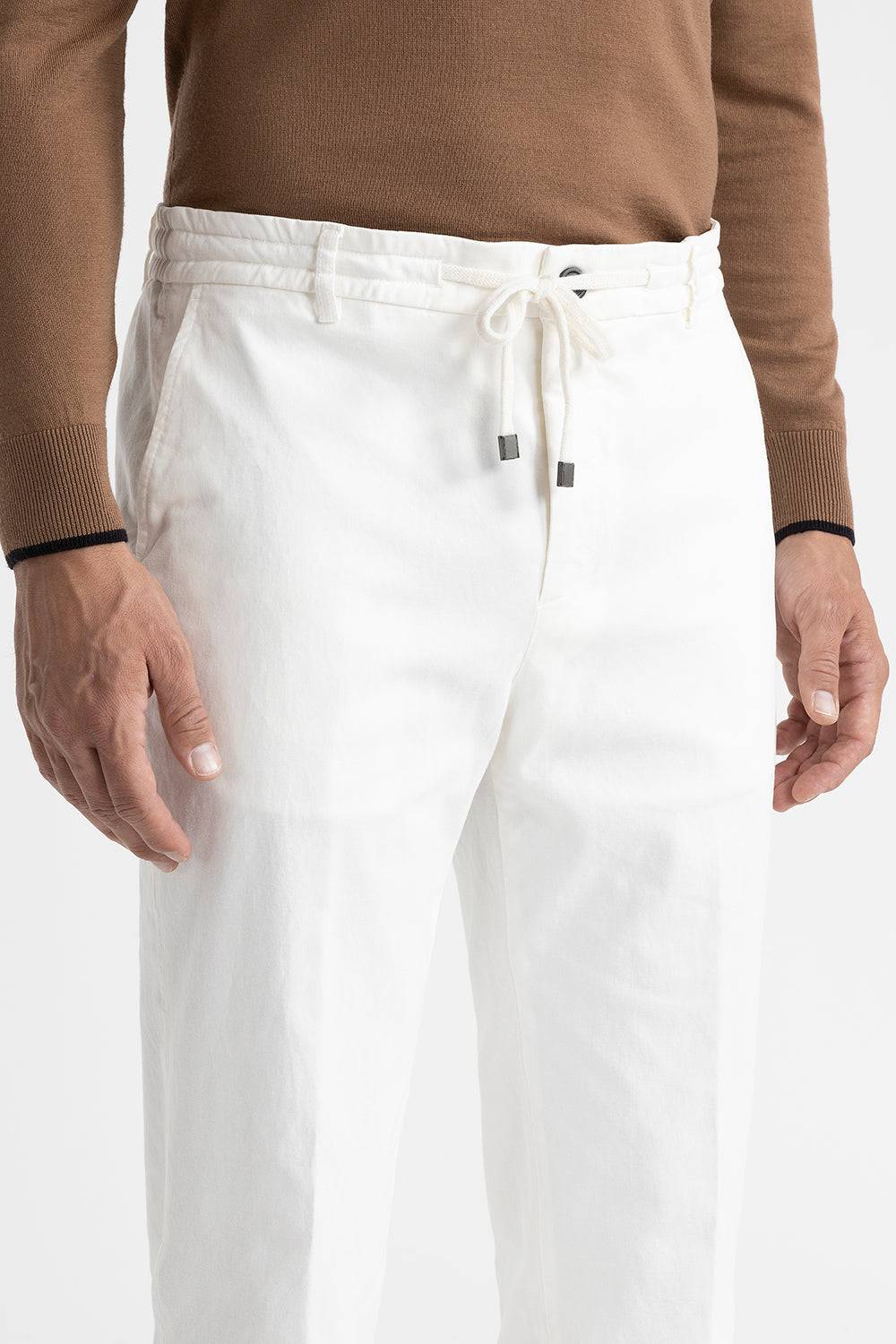 Peserico Pantalone jogger in cotone, seta e tencel In Saldo