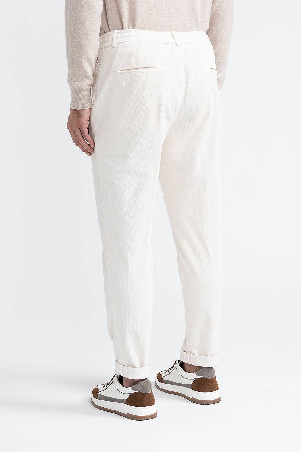 Peserico Pantalone jogger in velluto di cotone Nuova