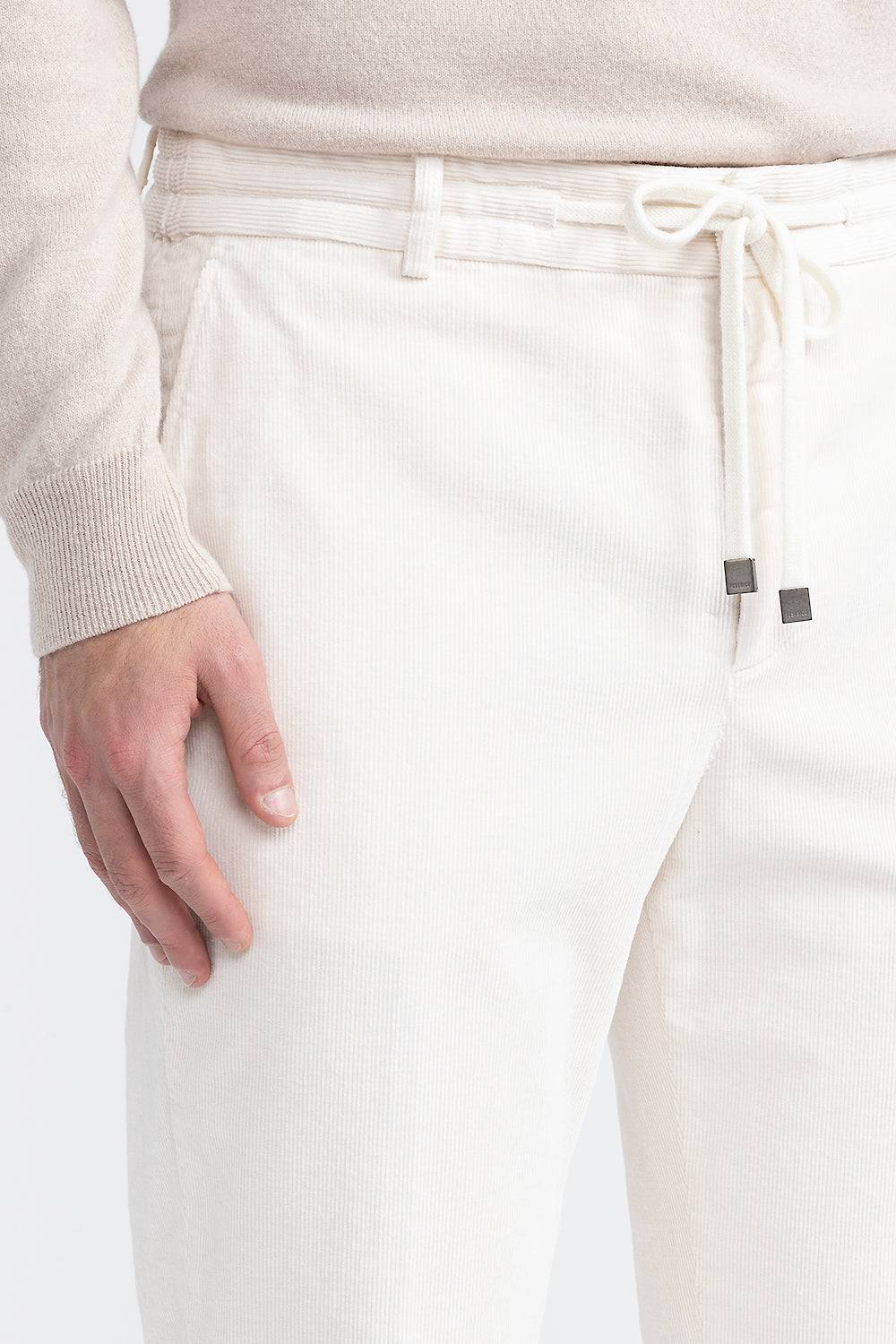 Peserico Pantalone jogger in velluto di cotone Nuova