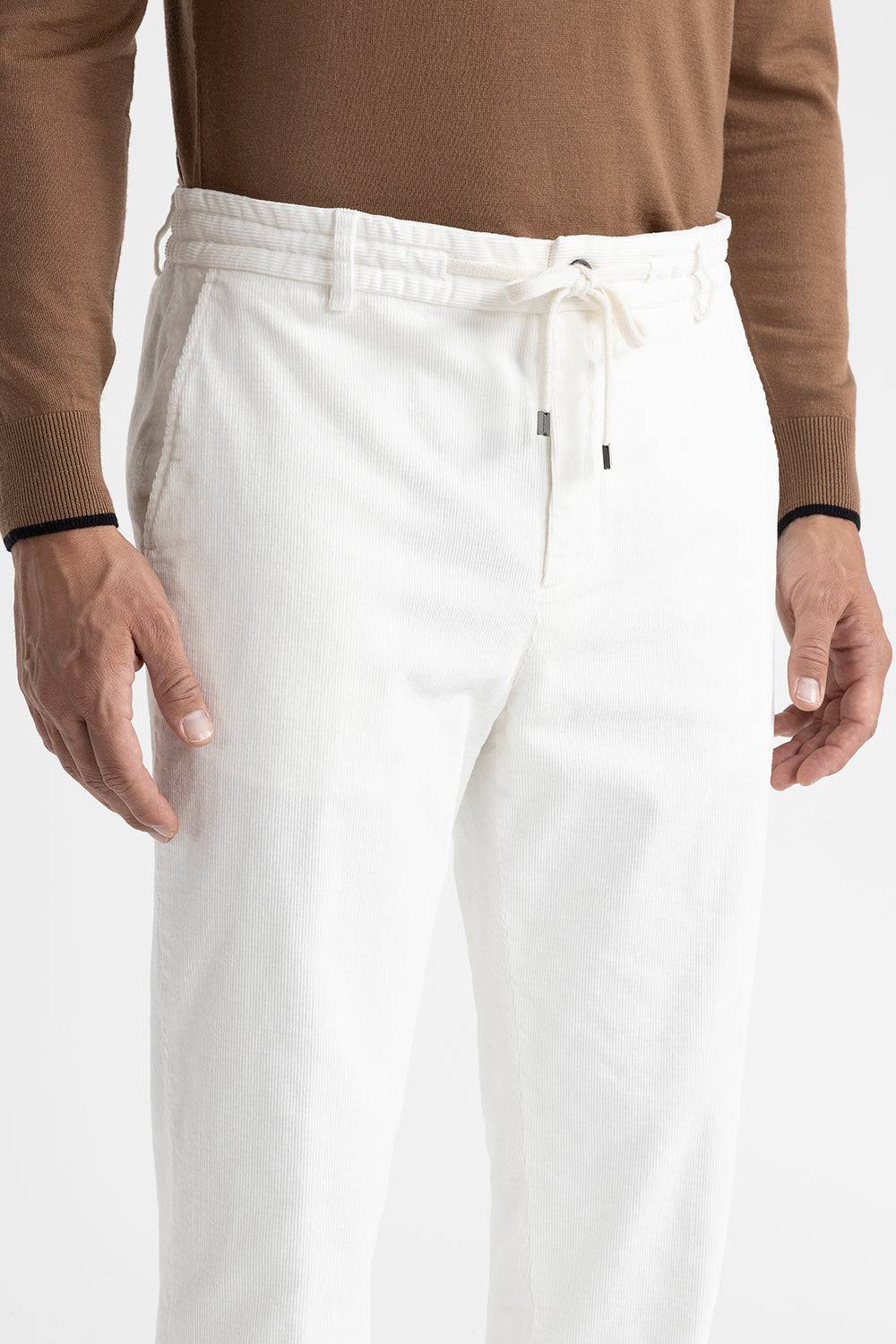 Peserico Pantalone jogger in velluto di cotone Moda