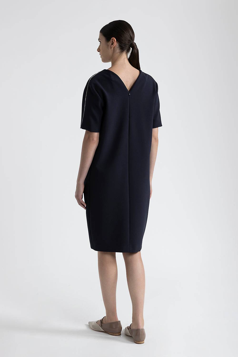 Peserico Abito midi con scollo a V Fino Al -60%