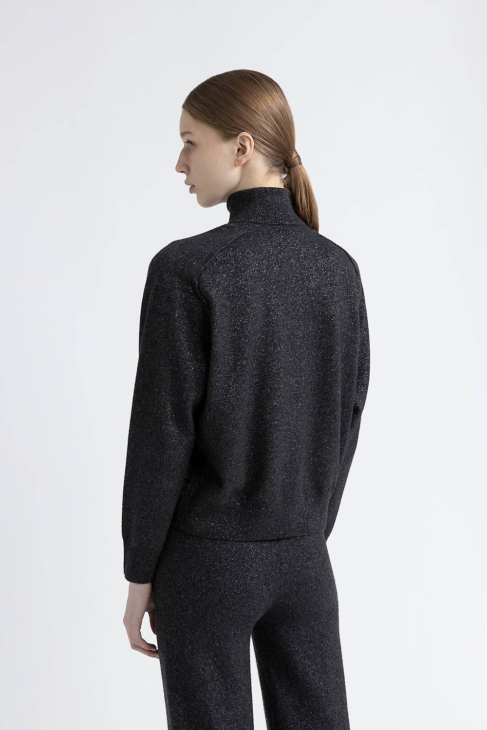 Peserico Maglia collo alto in lana, cashmere e lurex Online