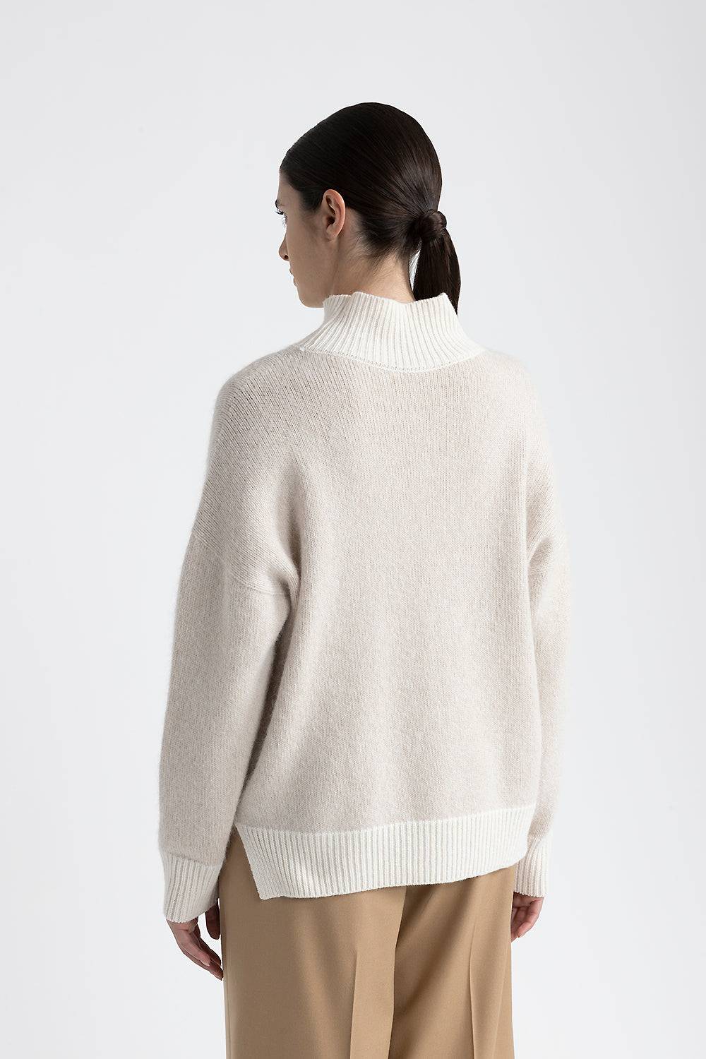 Peserico Maglia collo alto in lana, cashmere e alpaca Outlet