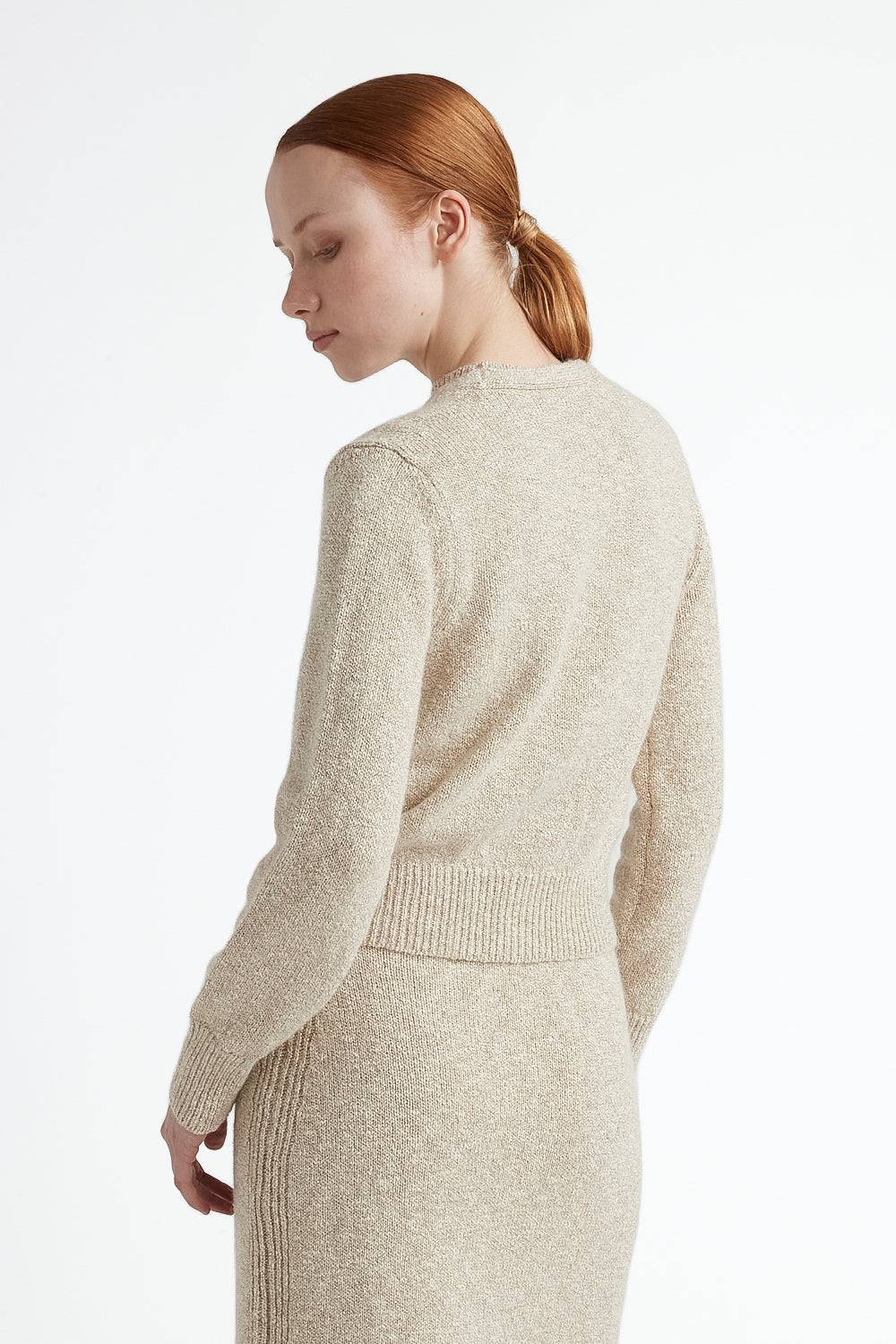 Peserico Cardigan in cotone e lana d'alpaca con lurex Offerte