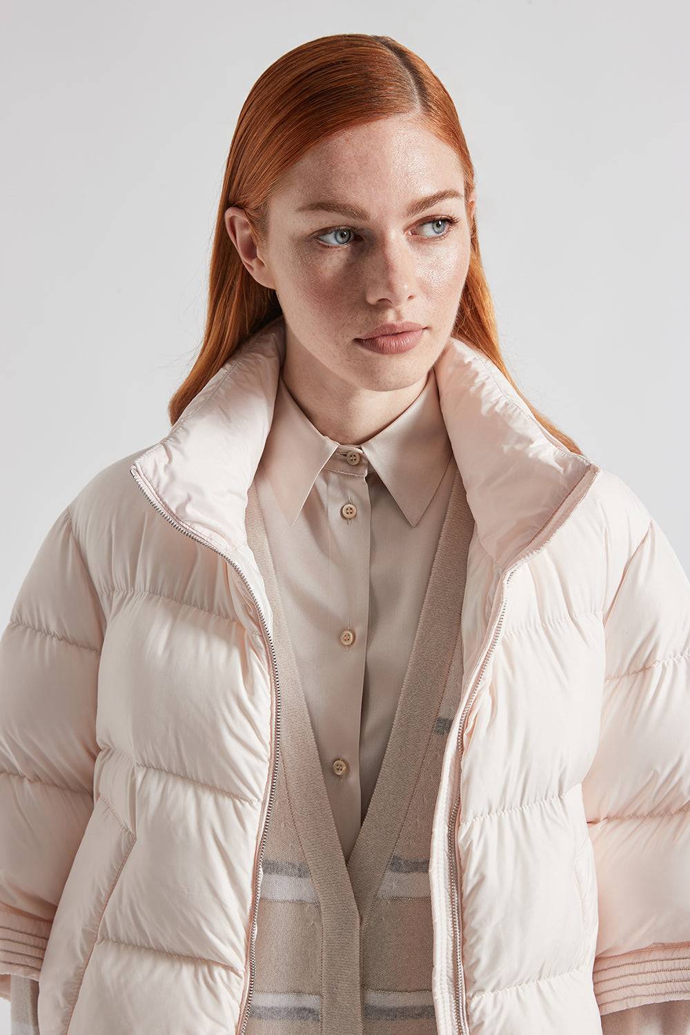 Peserico Camicia in raso di seta stretch Consegna Veloce