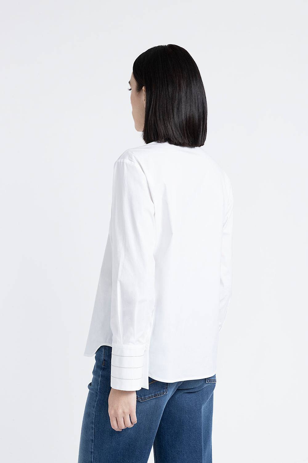 Peserico Camicia in popeline di cotone stretch Affare Del Giorno