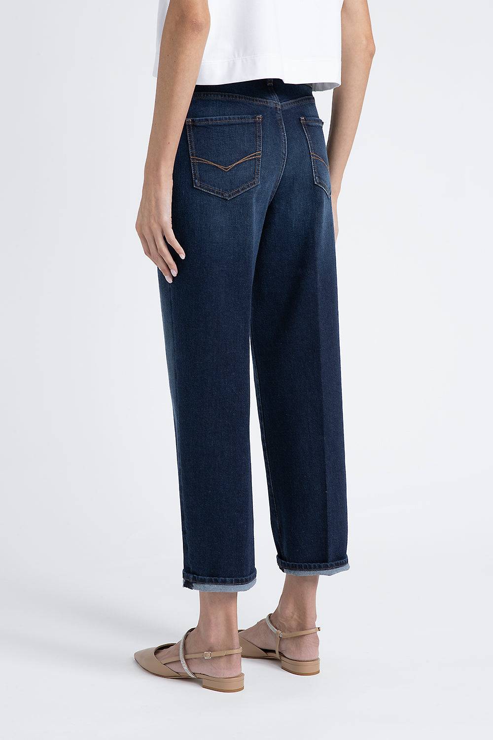Peserico Pantalone in denim di cotone stretch Prezzo Ridotto