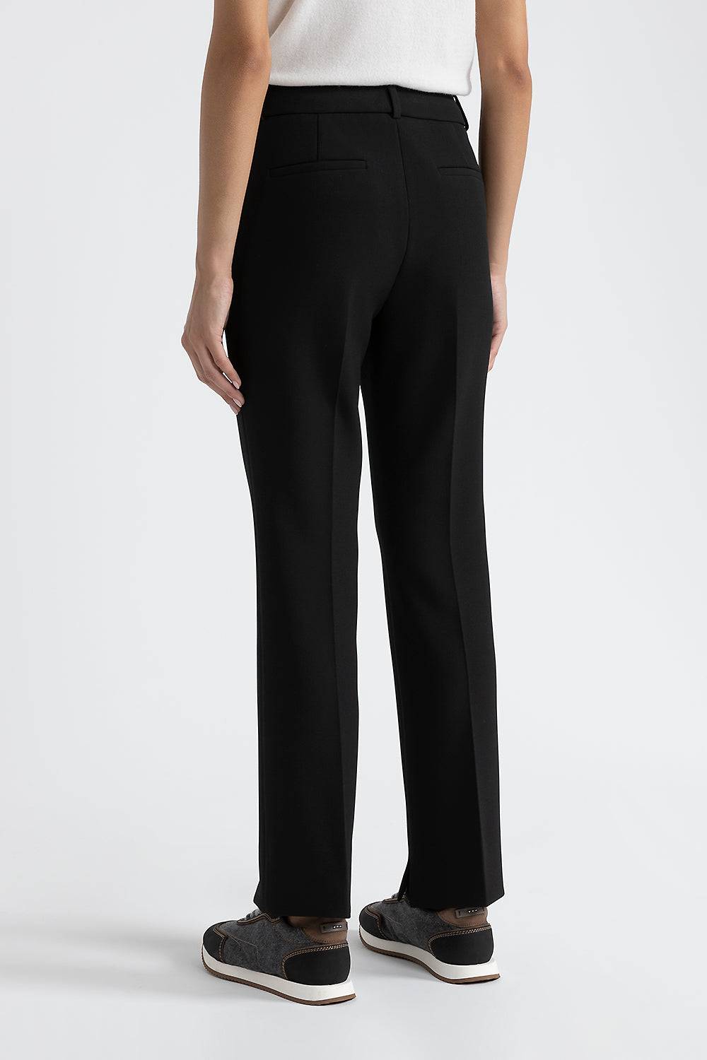 Peserico Pantalone in viscosa-cotone stretch Nuova