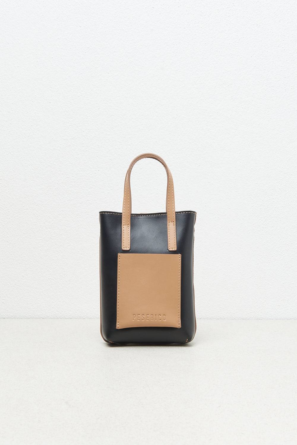 Peserico Borsa micro portacellulare in vera pelle Italy