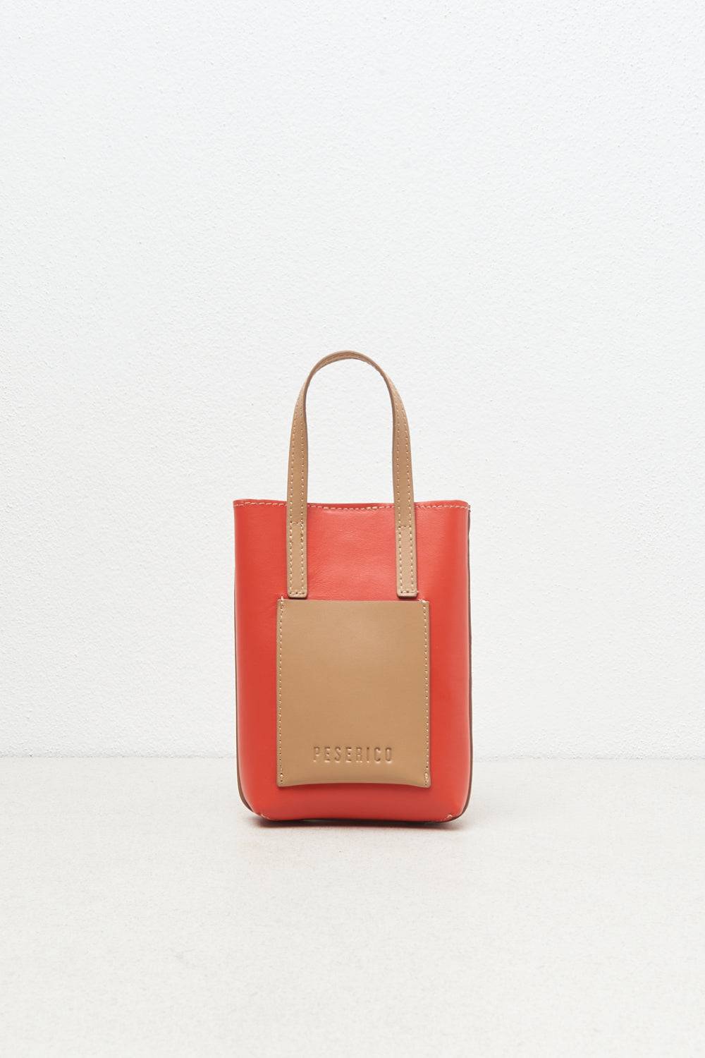Peserico Borsa micro portacellulare in vera pelle Italia