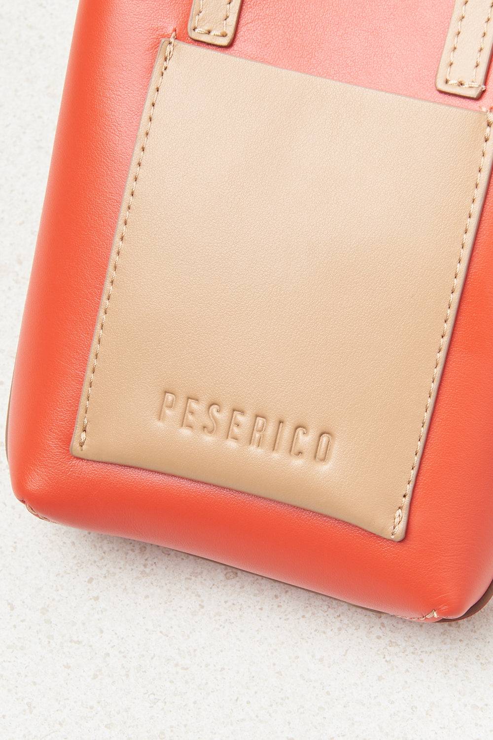 Peserico Borsa micro portacellulare in vera pelle Italia