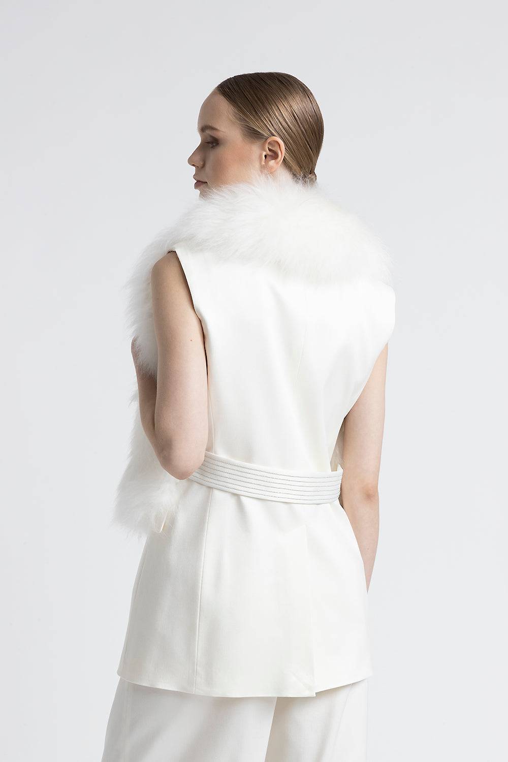 Peserico Collo in vero pelo di capra cashmere 2025