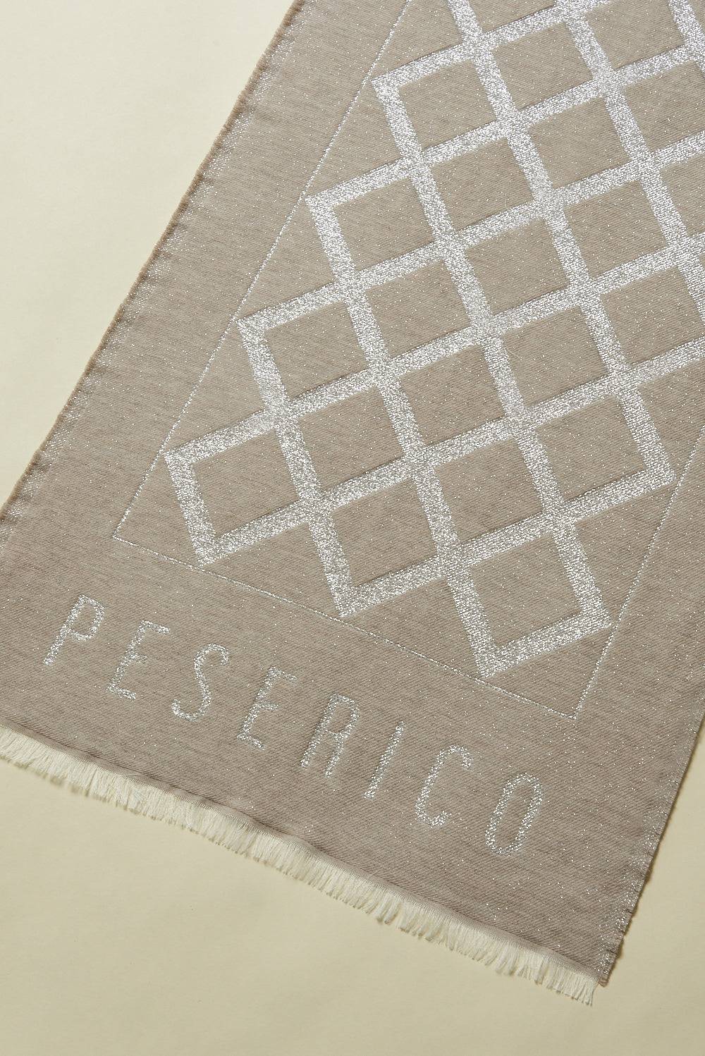 Peserico Stola in lana e modal con motivo geometrico Qualità Garantita