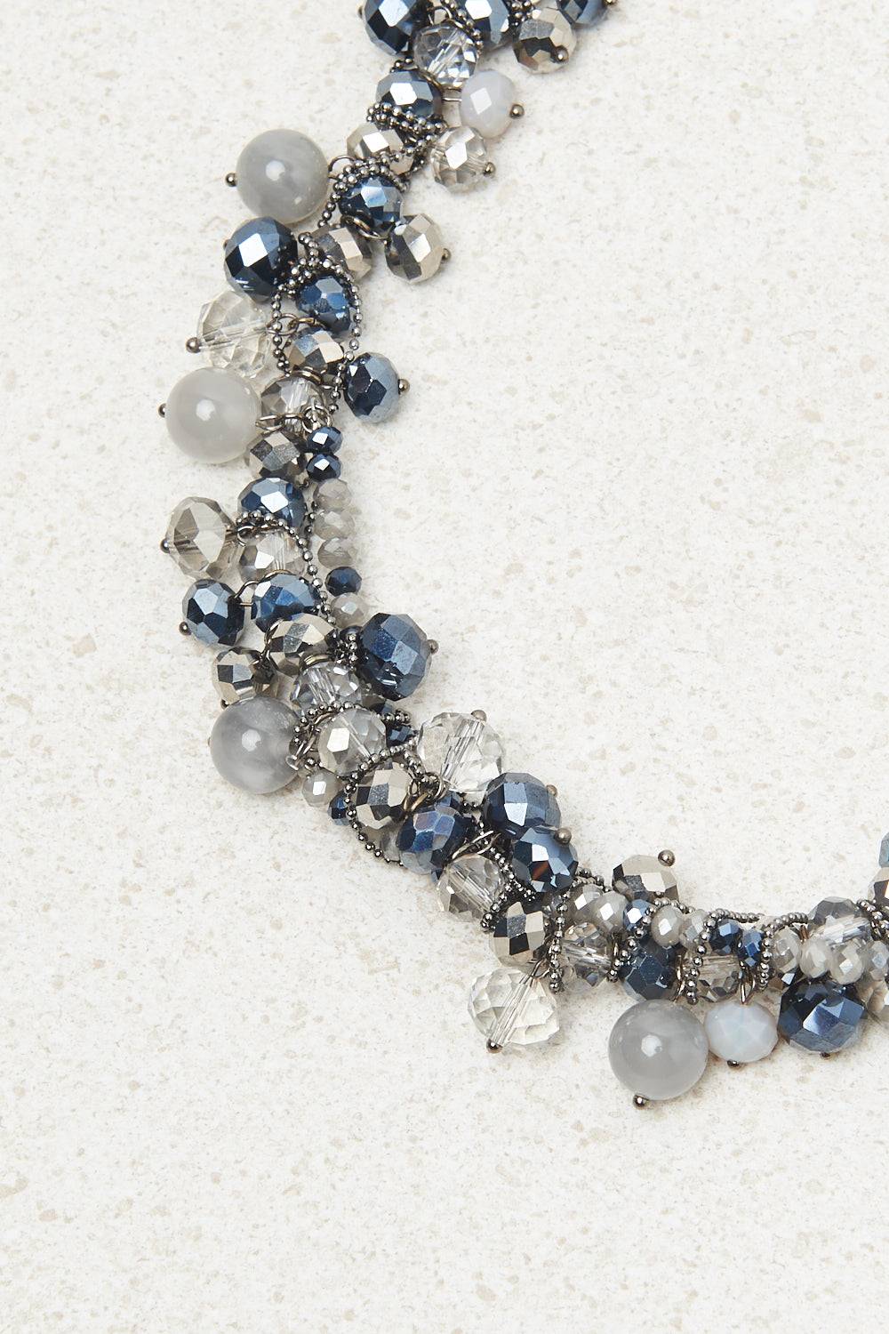 Peserico Collana girocollo con demi-cristalli e pietre dure Shopping Online